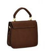 Brown-Textured-Faux-Leather-Mini-Satchel-Cross-body-Handbag