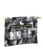 Black Glossy Magazine Picture Clutch Bag