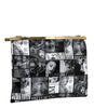 Black Glossy Magazine Picture Clutch Bag