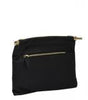 Laser Cut Faux Leather Fashion Clutch Bag Black