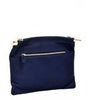 Laser Cut Faux Leather Fashion Clutch Bag Blue