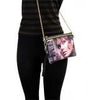 Magazine Picture Cross-Body & Clutch Bag w/Studs Multi