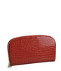 Zip Around Faux Leather Wallets - Clutches