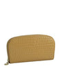 Zip Around Faux Leather Wallets - Clutches